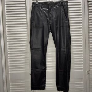 Reese Coated Ankle Straight Leg - Black - Sz 8